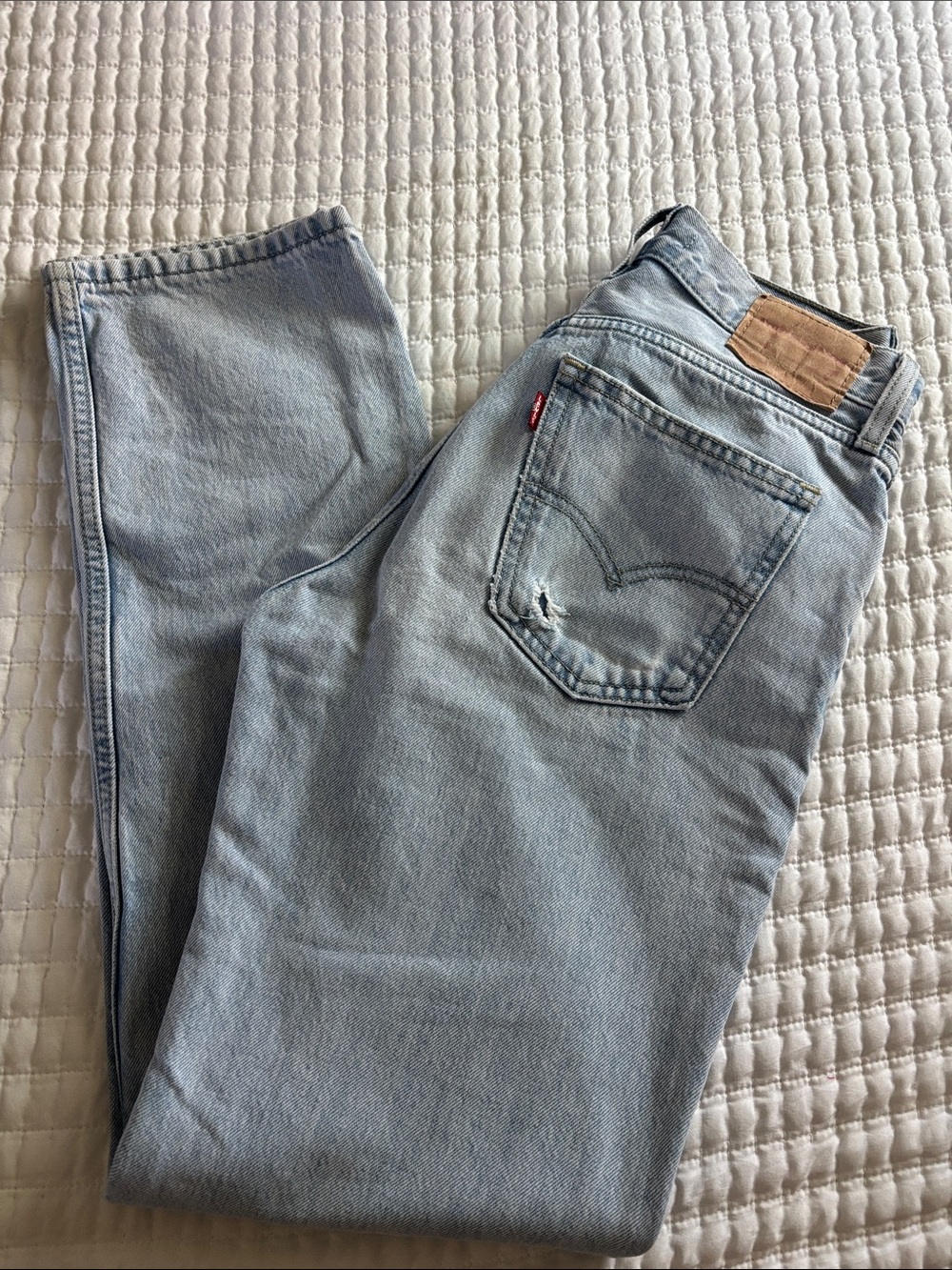 Levi's Light Wash Slim Straight Jeans
